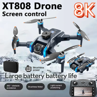 NEW XT808 Screen Display 5G Optical Flow GPS Folding Drone With WIFI Transmission Professional Aerial Camera Quadcopter Toy Gift