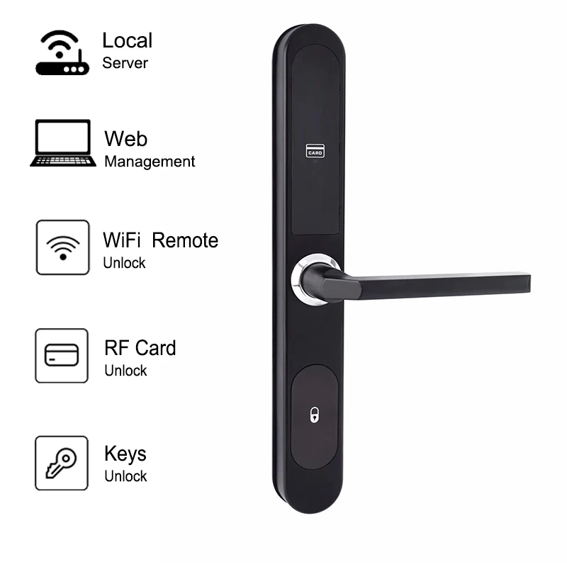 Professional Bluetooth Wireless Hotel Lock System Smart For Sliding Doors