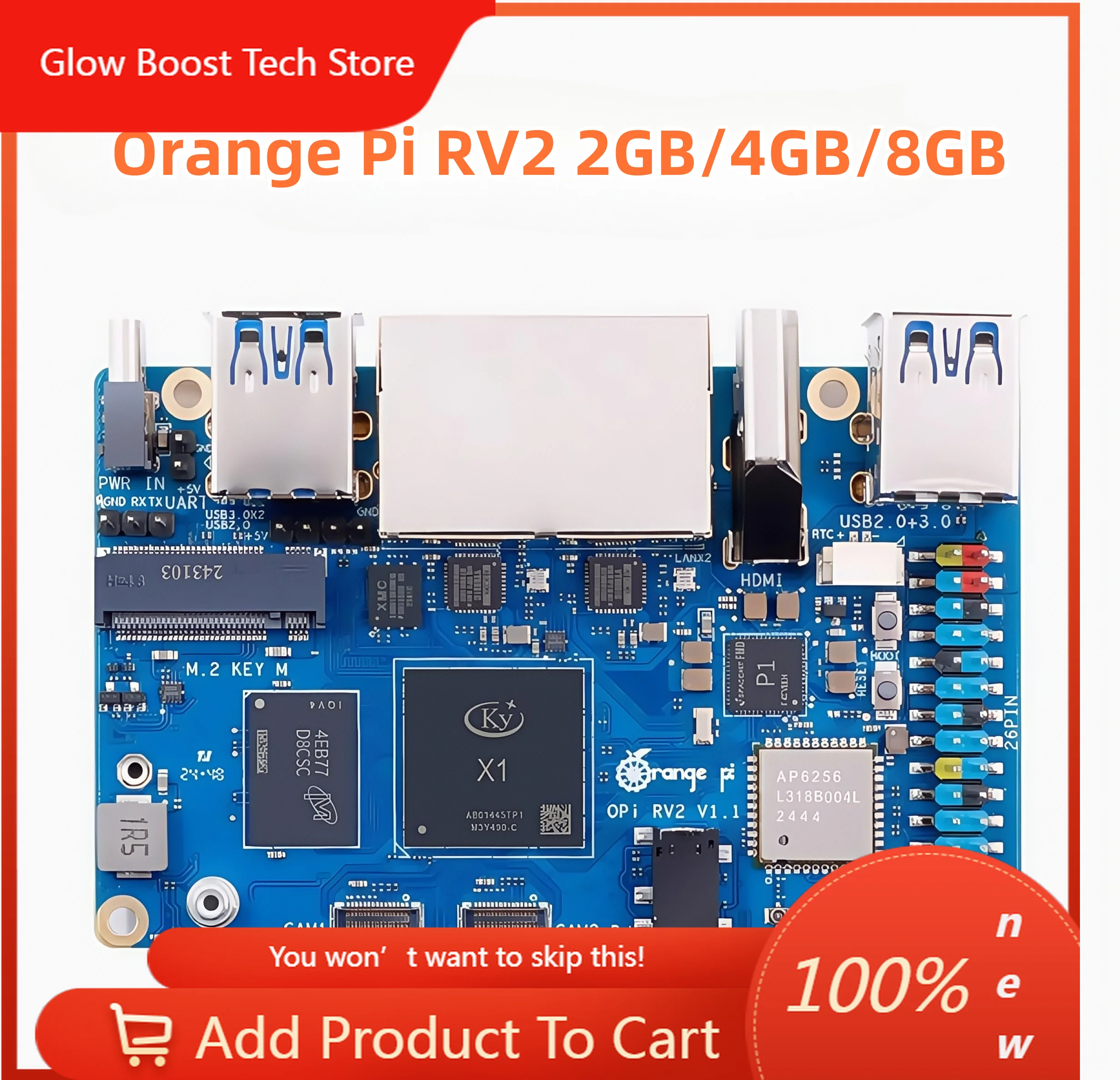 Orange Pi RV2 2GB/4GB/8GB