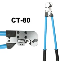 For 8-80mm2 CT-80 Crimping Pliers Tube Terminal Crimper Hex Lug Crimping Tool Multitool Battery Cable Lug Cable Hand Tools