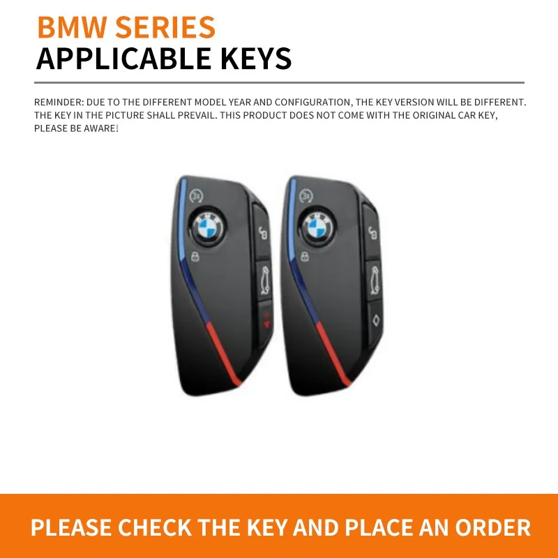 Sport Style Car Smart Key Cover Case Shell For BMW X1 U11 X7 X5 G05 LCI I7 IX XM Series 7 740Li U06 G81 M3 2023 2024 Accessories