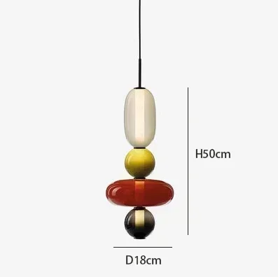 Nordic Gekleurde Snoep Hanglampen Koffiewinkels Restaurants Kunst Glazen Hanglampen Decoratieve Bar Verlichtingsarmaturen
