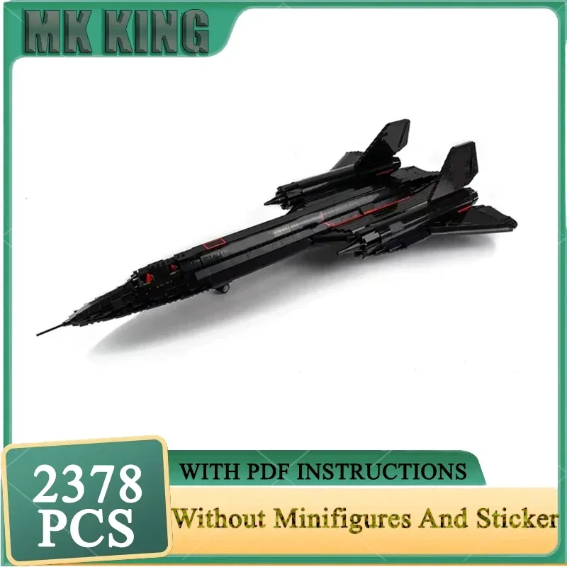

Модель военного истребителя Moc, строительные блоки SR-71, модель самолета Blackbird, технологические кирпичи, сделай сам, сборка, игрушки самолета