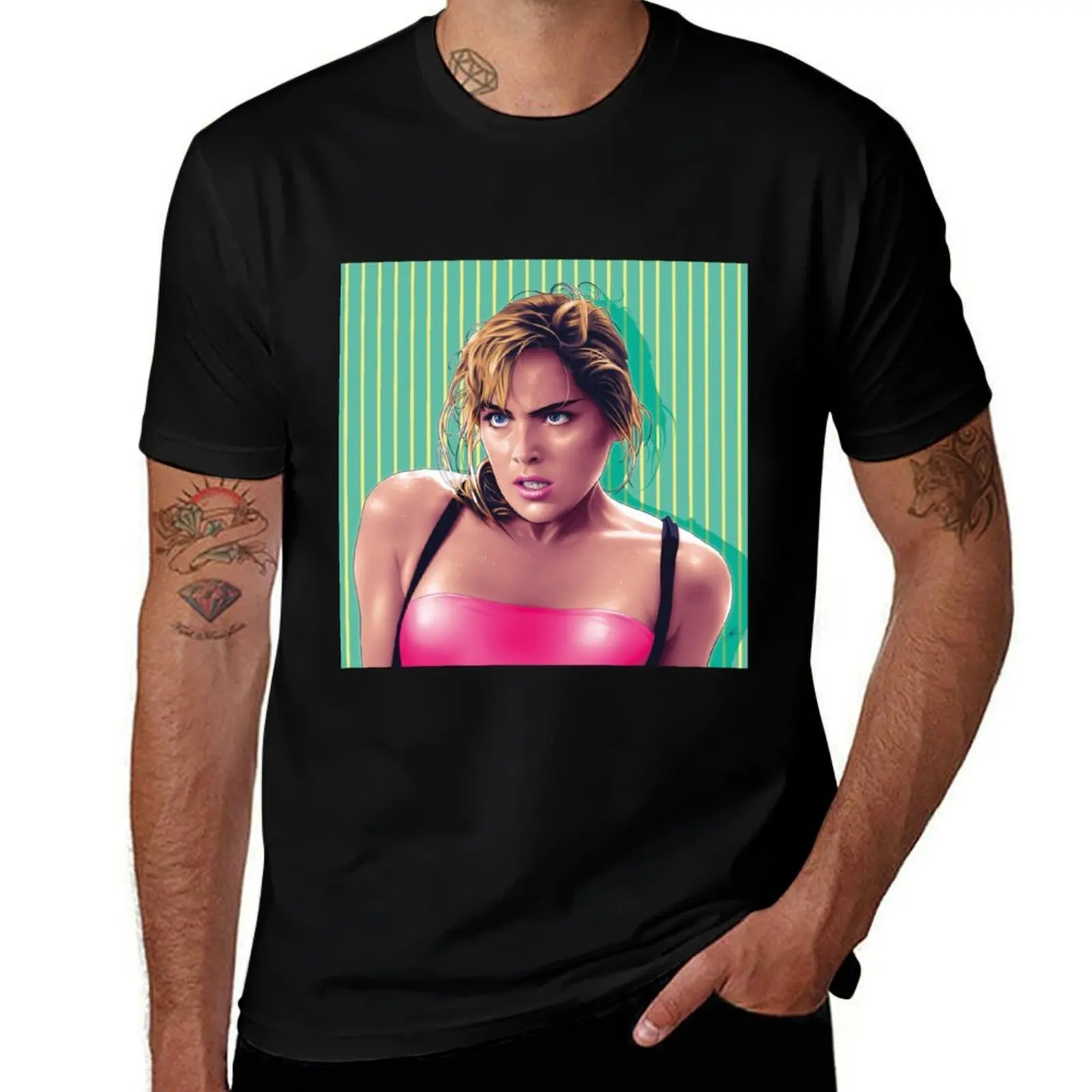

Sharon Stone T-Shirt cotton graphic tees anime anime figures cheap stuff men tshirt