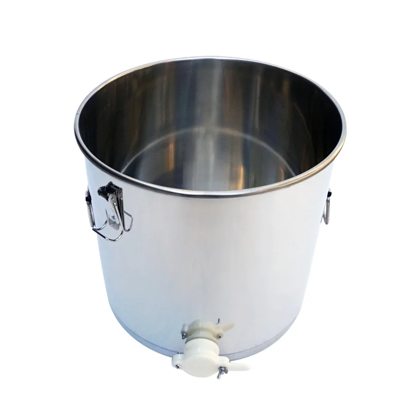 50kg/110lb Honey Bucket Honey Tank Stainless Steel Honey Container With A Plastic Honey Gate Beekeeping Supplies Beekeeper Tools