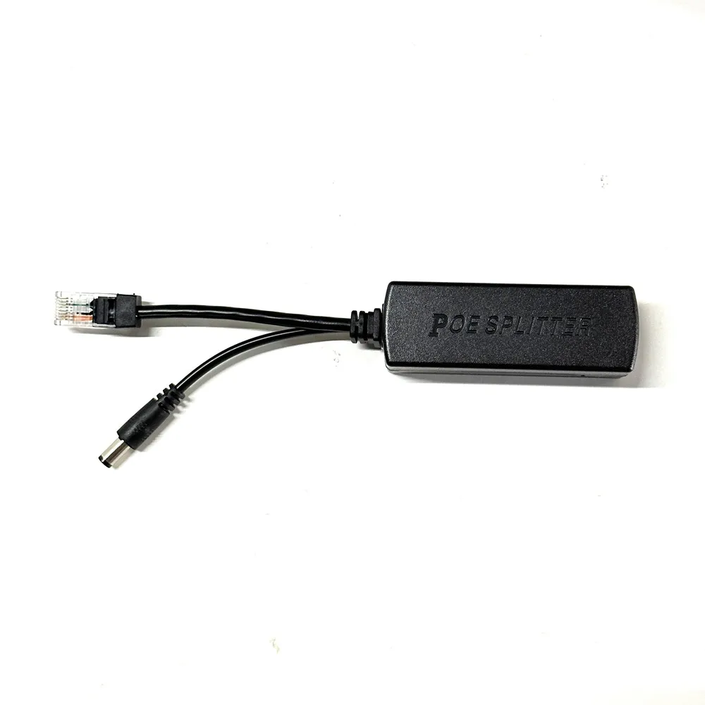 1 Piece 48V to 12V PoE Splitter Anti-interference POE Adapter Cable Power Supply module DC5.5*2.1mm Connector for IP Camera