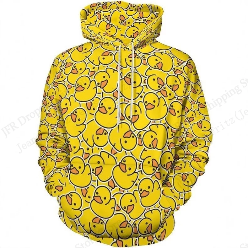 Men's Sets Mens 2 Piece Hoodie Sets 3d Duck Print Hoodies Men Women Fashion Oversized Hoodies+Sweatpants Suits Gym Tracksuit Set