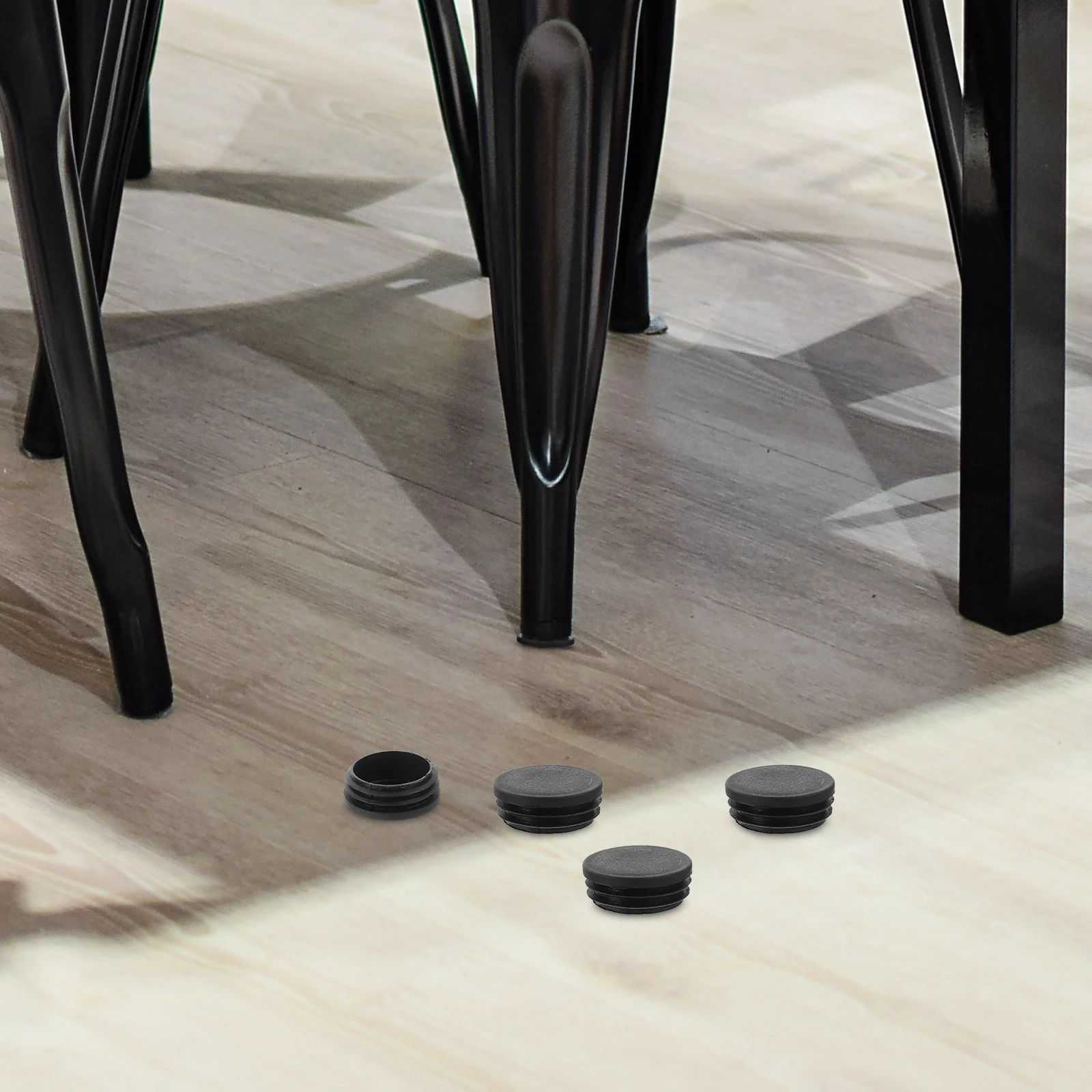 

50 Pcs Furniture Leg Plug Round Pipe Bung Chair Leg Inserts Tubing Cap Table Legs Glide Plastic Protector Kitchen Bar Stool
