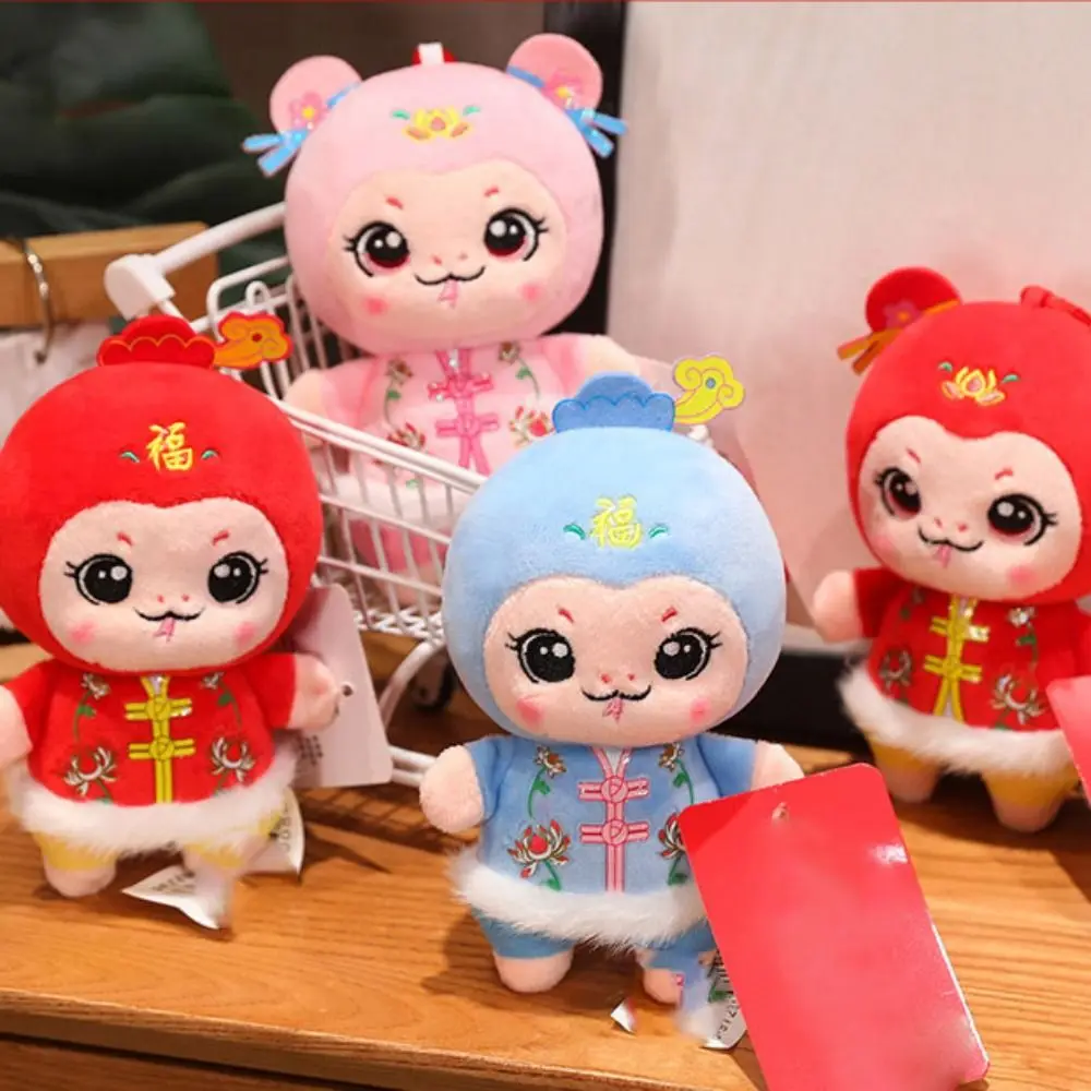 

Zodiac 15/25/30cm Snake Year Mascot Cute Tang Suit Lucky Snake Plushies Soft Cartoon Snake Children