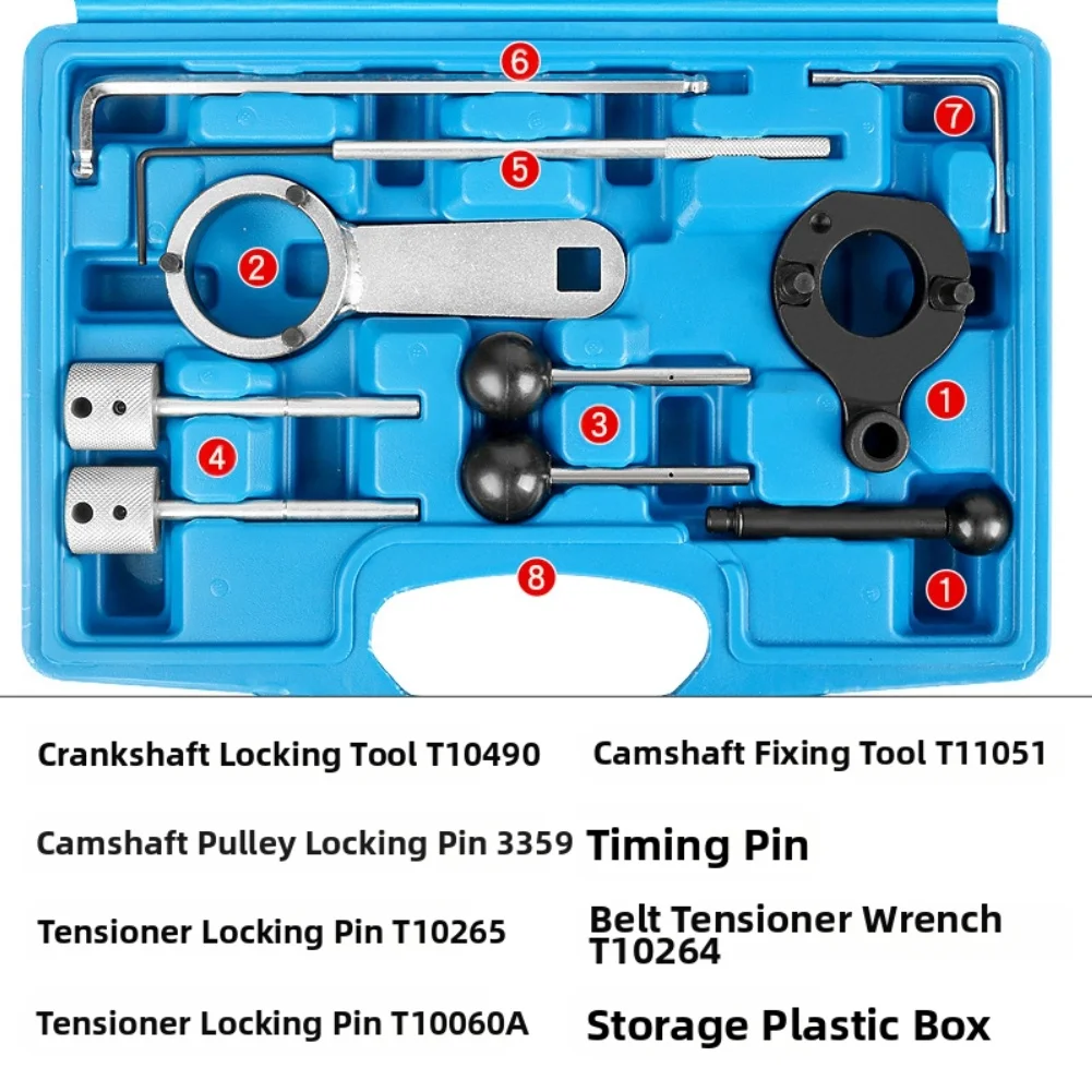 

Automotive Timing Tool Kit Car Maintenance Kit T10490 Timing Kit Automotive Timing Tools Comprehensive Compatibility