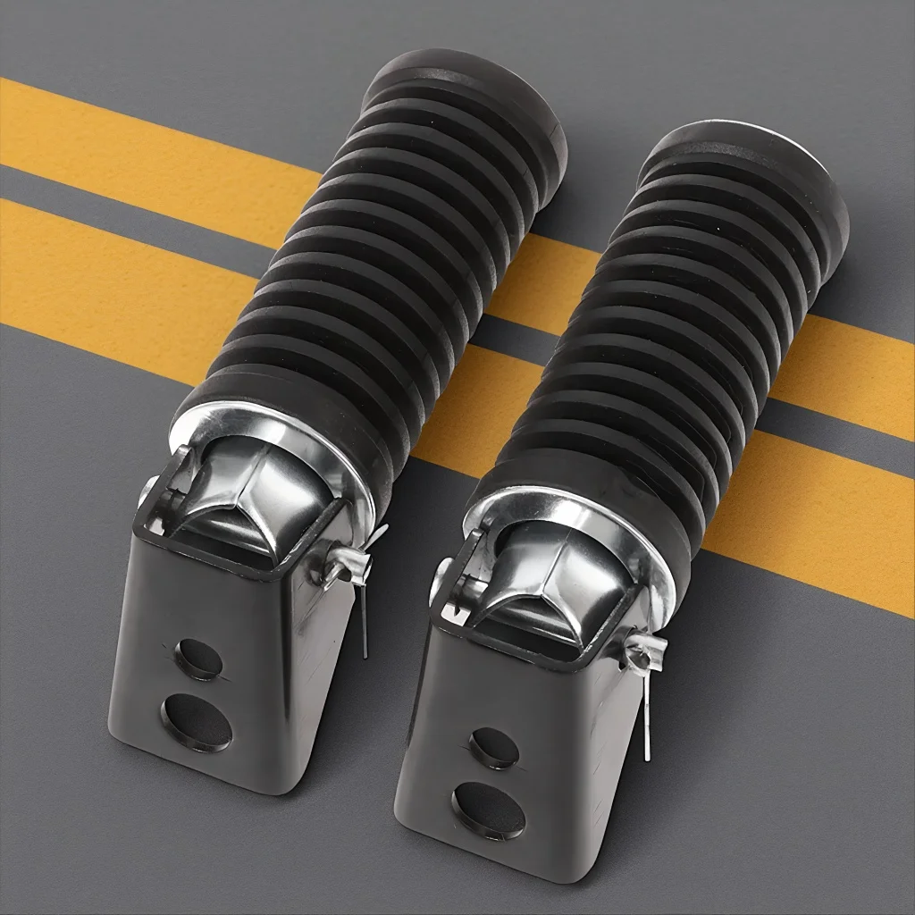 Made for Suzuki GN125/GS125! Rear Passenger Foot Pegs - Bolt-On Comfort for Your Riding Buddy.