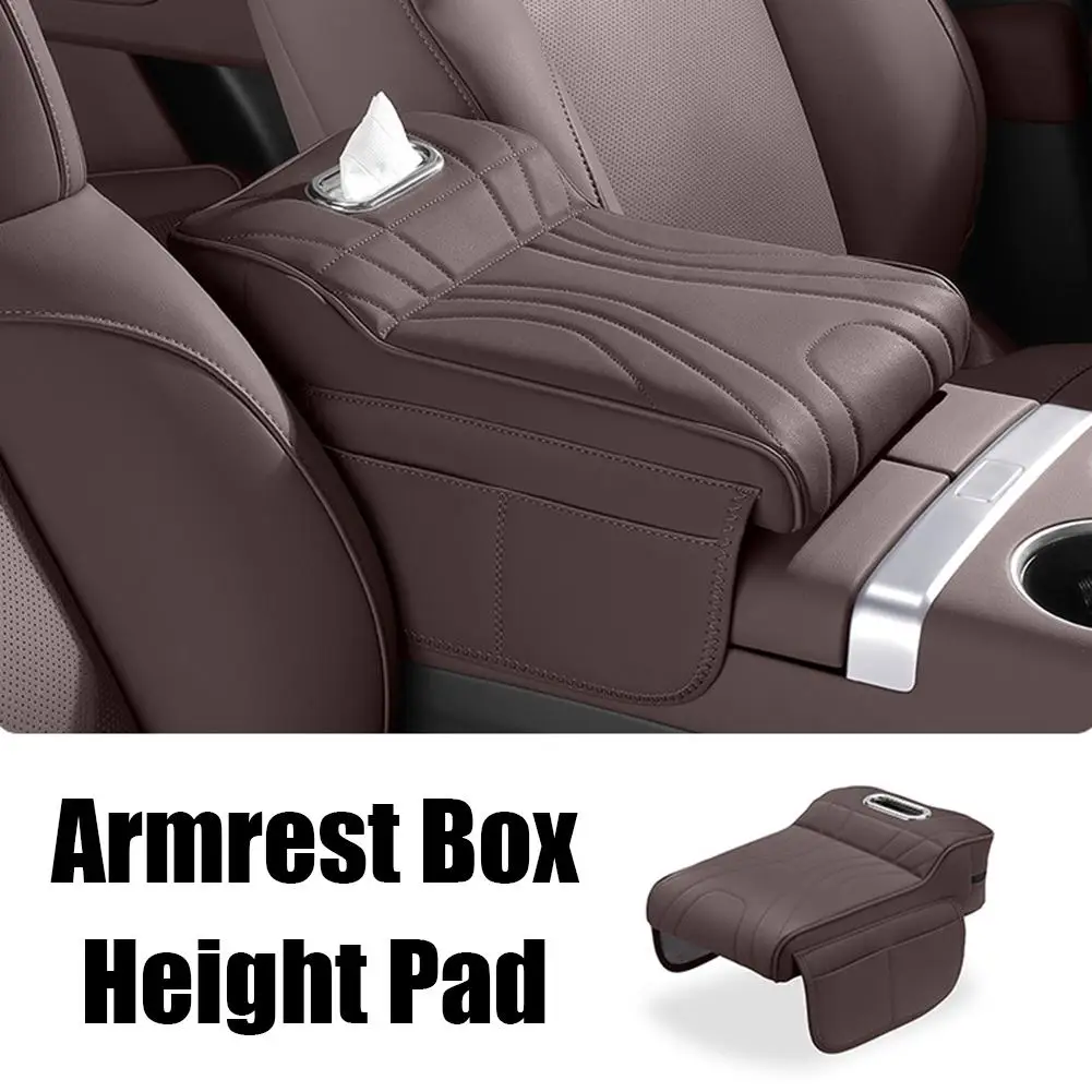 

Car Armrest Box Height Increase Pad Leather Protective Cover Storage Bag Multi-Function Storage Box For Haval H9 2rd 2024 2025