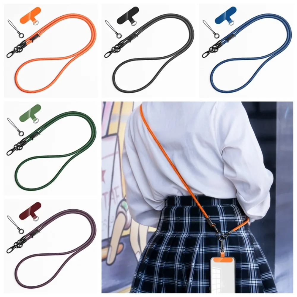 

Диагональный ремешок для телефона через плечо, подвесная веревка, анти-потерянный ремешок для мобильного телефона, высококачественные съемные шейные ремни для телефона, ремешок с нашивкой