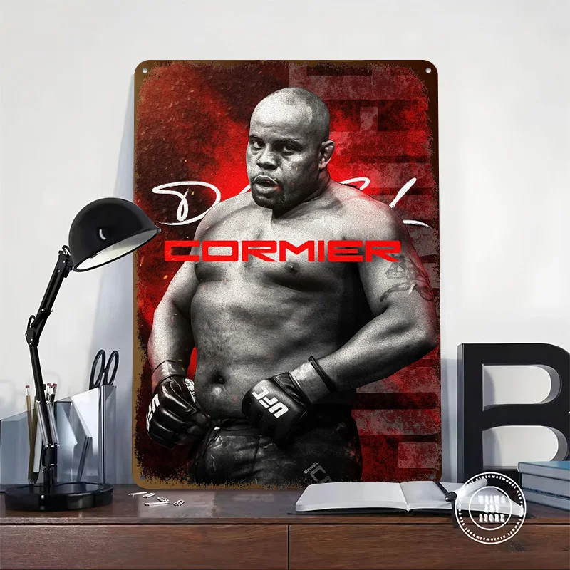 Daniel Cormier Fighter Portrait Metal Poster Customized Wall Art Retro Vintage Tinplate Signs for Home and Decoration Gaming