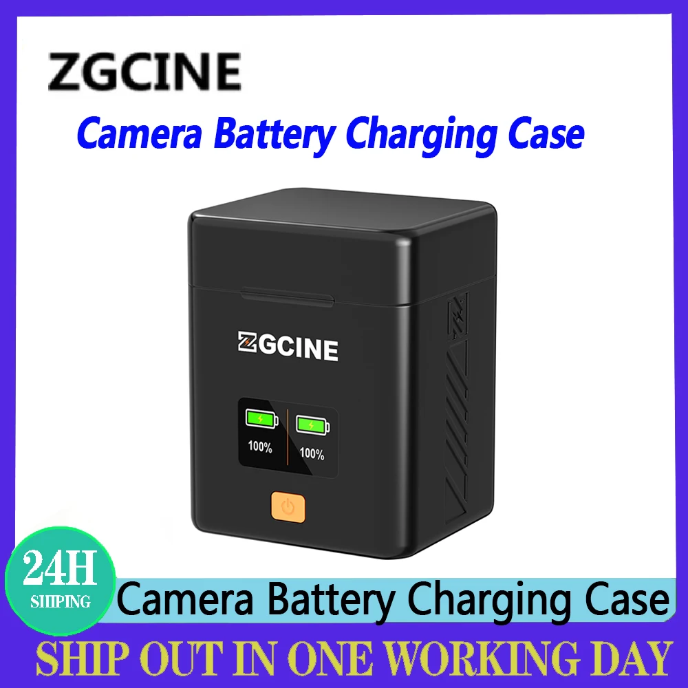 ZGCINE PS-FW50 /FZ100/LPE6/EL15/EL25/W235/W126/BLK22 Camera Battery Charging Case (Not Include Battery)