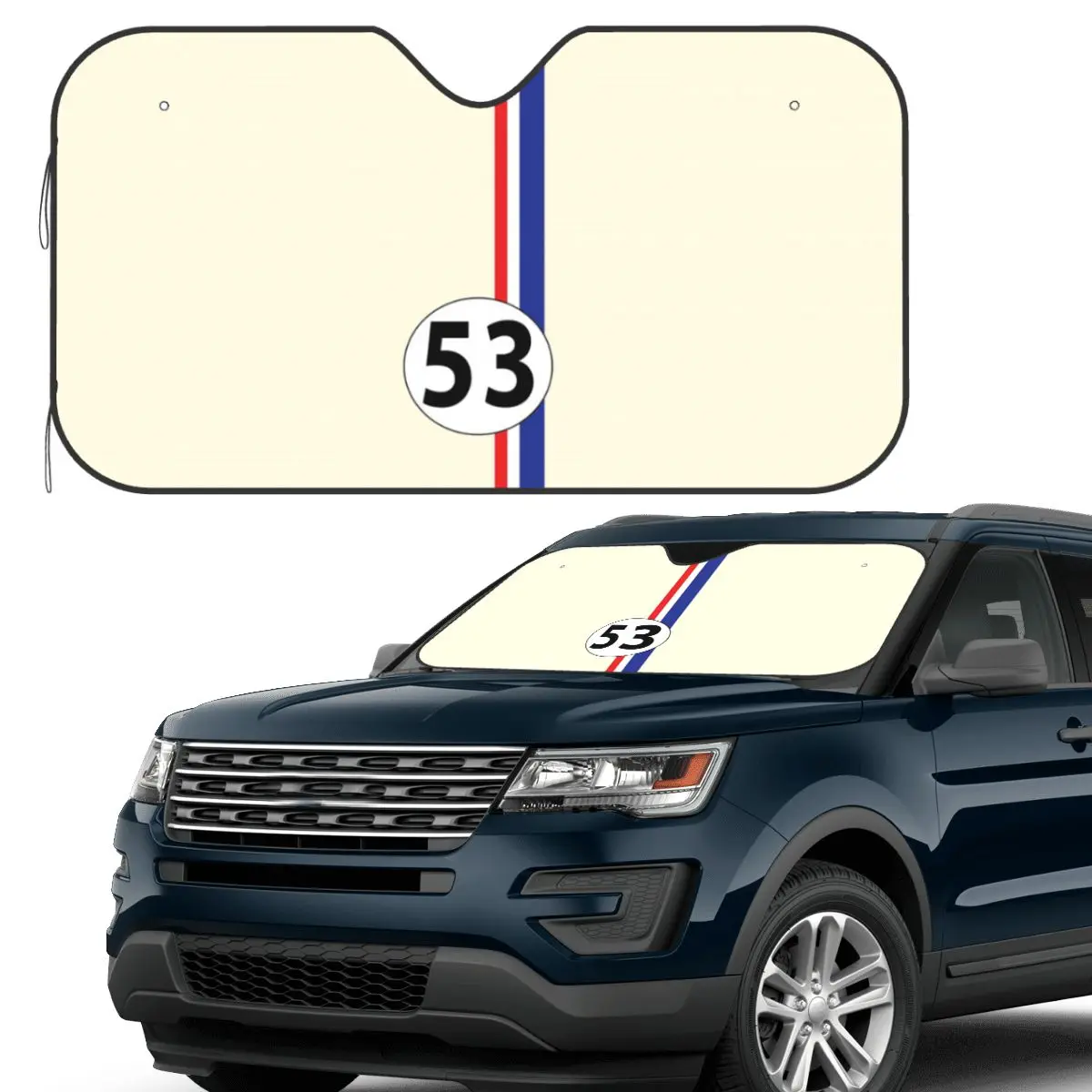 

Солнцезащитный козырек Herbie Number 53, лобовое стекло автомобиля, переднее лобовое стекло, солнцезащитный козырек, аксессуары, чехлы