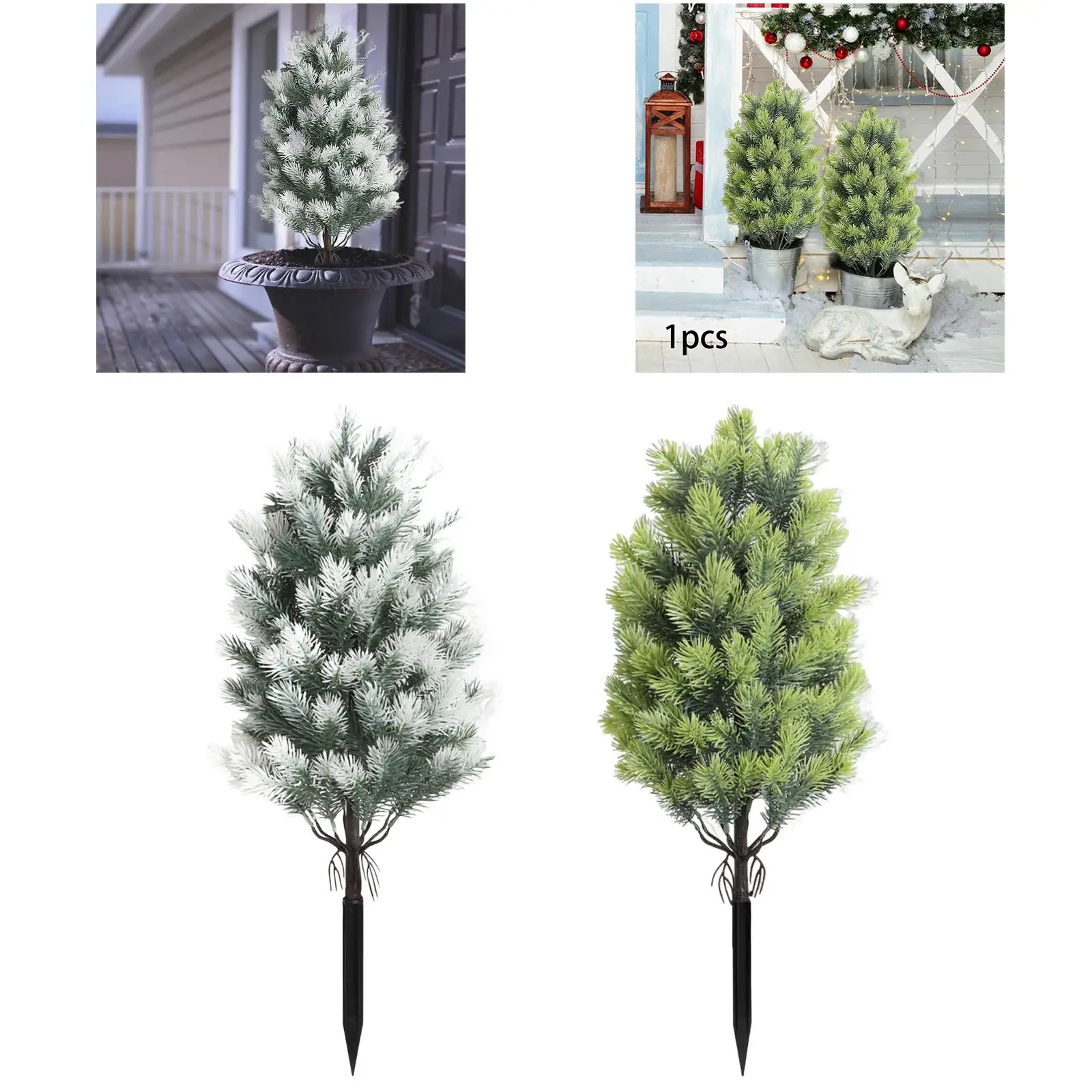

Artificial Tree Garden Accessories Easy Installation with Stake Fake Tree for Indoor, Outdoor Home Lawn Porch Backyard