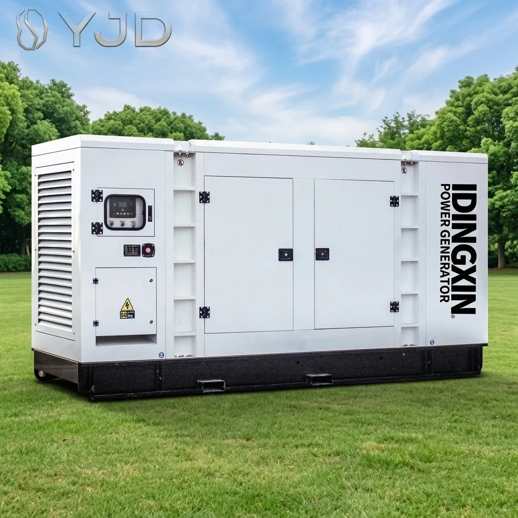 400kva 500kva Silent diesel Generator 480 Volts 3 Phase in an Acoustic Canopy and a 600 Amp Transfer Switch