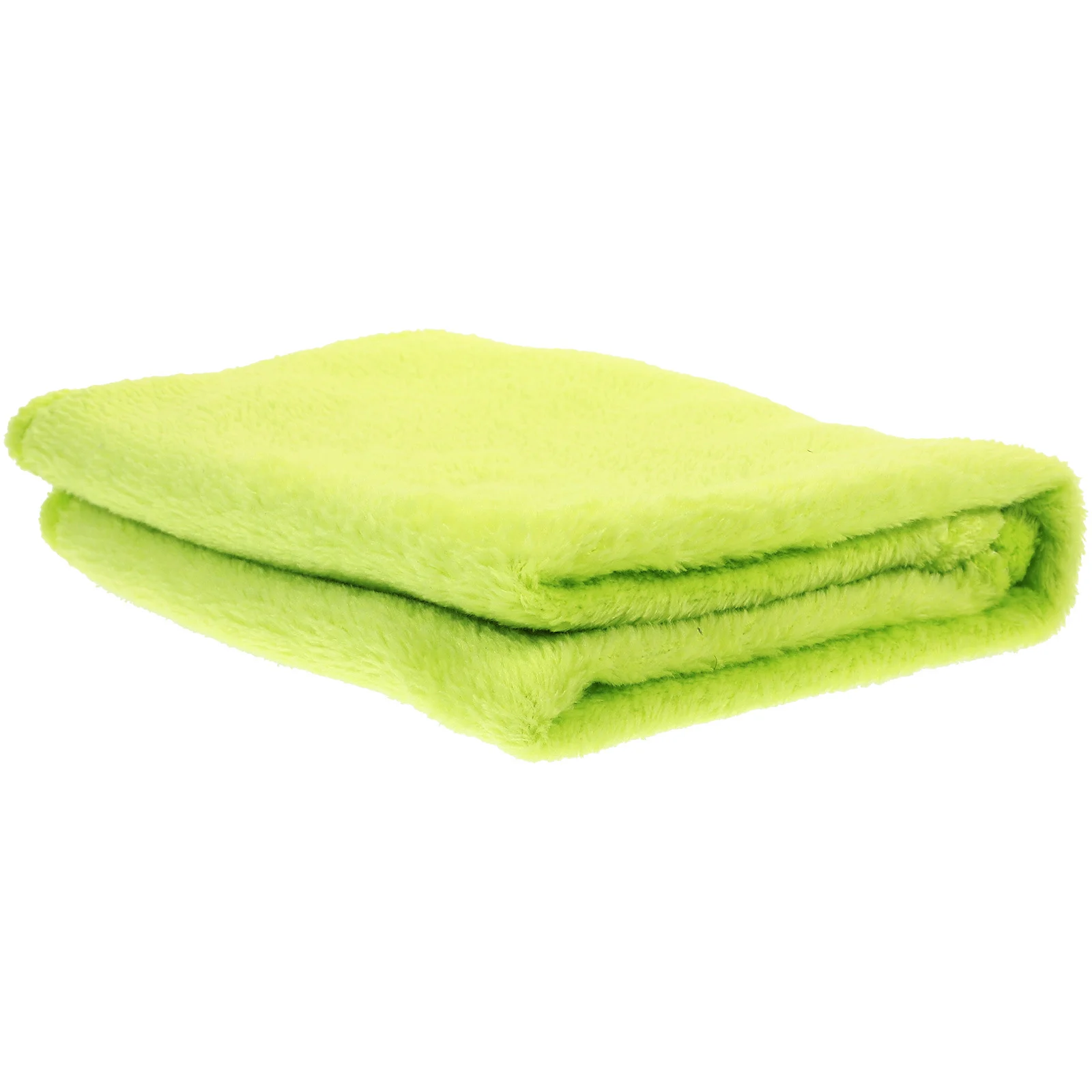 

Flannel Fleece Pet Blanket Cozy Towel Solid Color Fruit Green Highly Extra Warm Elaborate Needle Stitching Gift