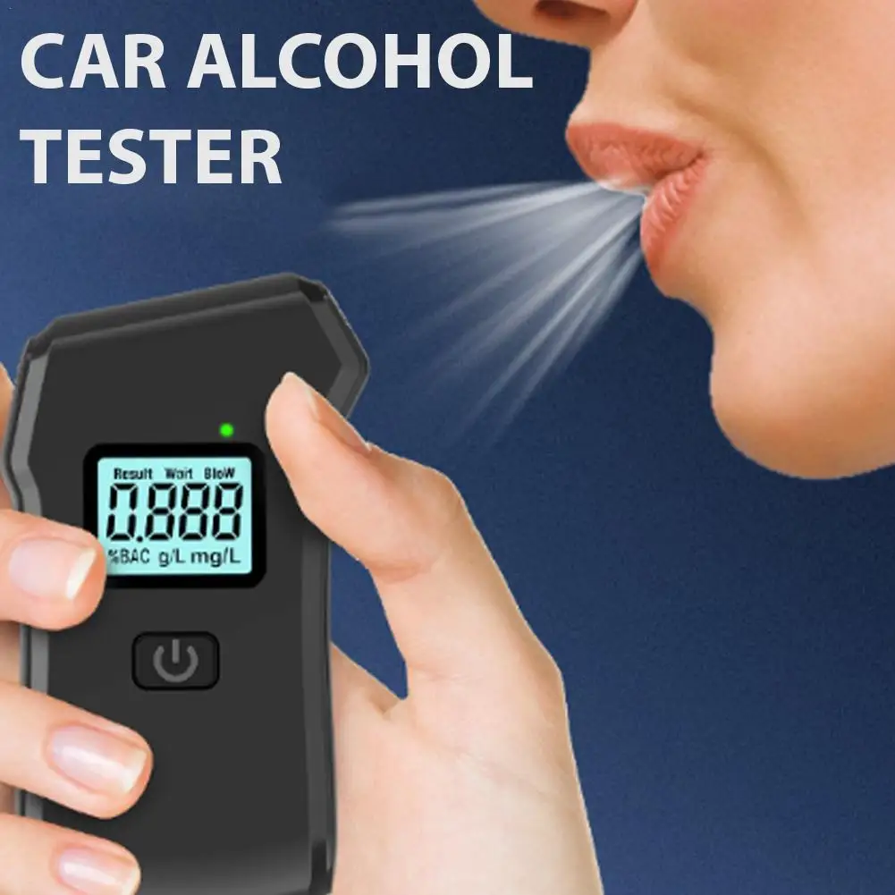 

Цифровой тестер алкоголя в выдыхаемом воздухе, ЖК-экран, анализатор вождения в выпадении дыхания, алкотестер для тестирования вождения в питьемом воздухе с