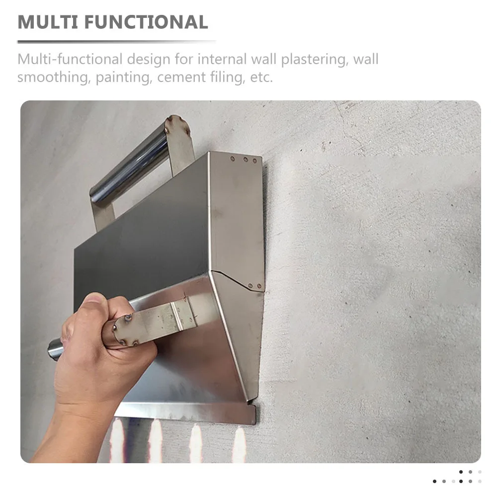 Stainless Steel Concrete Trowel Wall Plastering Tool Durable Drywall Skimming Cement Finishing Tool High Strength Crack