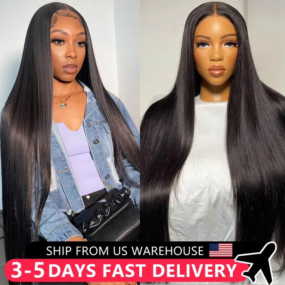 Bone Straight Lace Front Wig 13x6 13x4 Hd Transparent Brazilian 32 30 34 Inch Human Hair Wigs For Black Women Lace Closure Wig