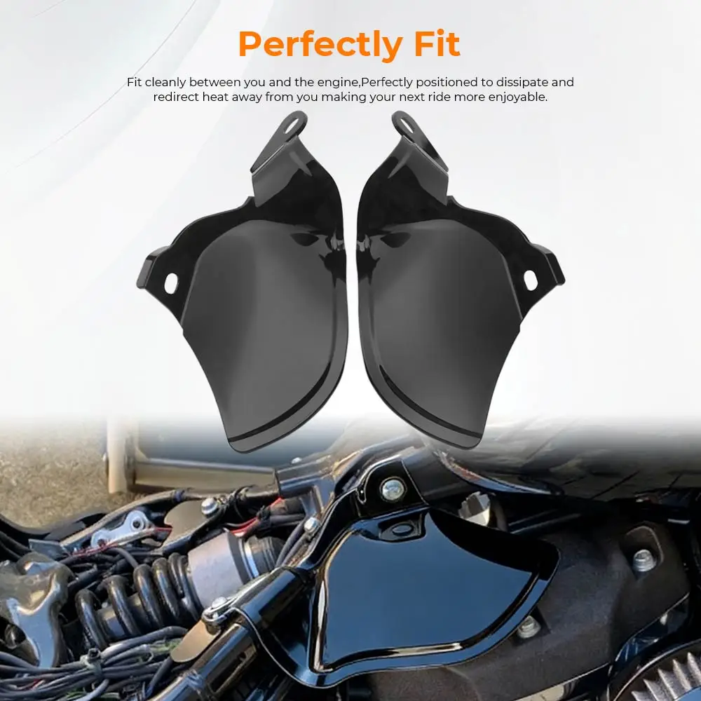 Abs Plastic Air Deflector Fits For Harley Fxbr/S 117/114 Flde Fxfb/S Flfb/S Flhc/S Fxlr/S/T Flsl Flsb Fxst Fxbb 2018-2026 Black view 3