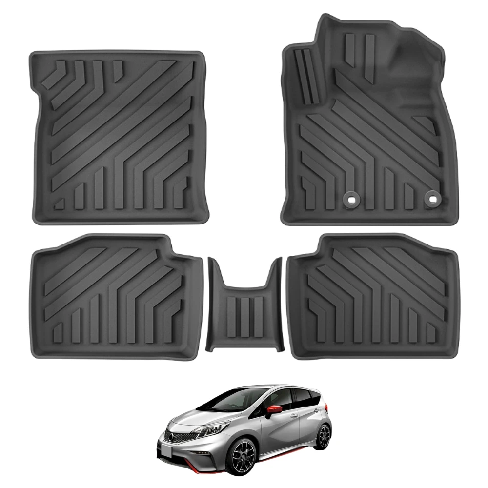 Für Nissan Note E13 2WD 2020-2024 RHD TPE 3D Autofußmatten Kofferraummatte Laderaumauskleidung Kofferraum-/Rückenlehnenpolster Wasserdicht – Detail 2