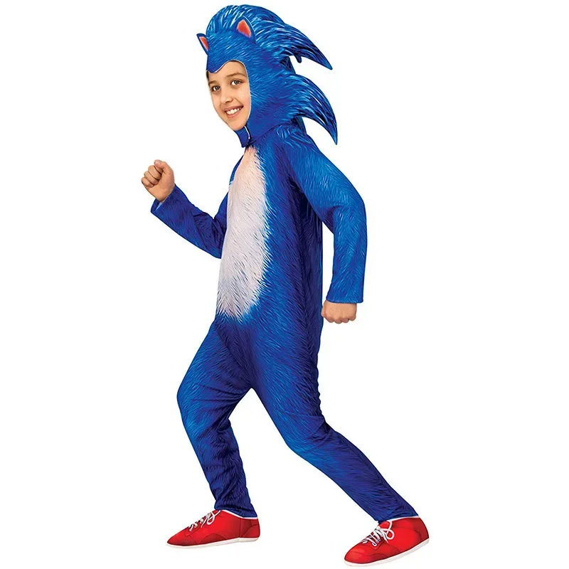 Halloween Carnival COS Costume Hedgehog Sonic Costume Supersonic Boys Sonic Performance Costume