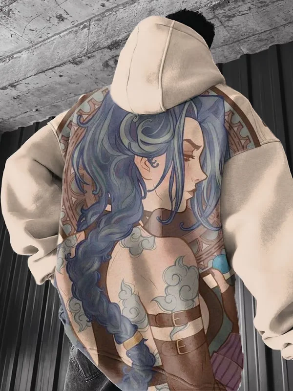 Men's Hoodies Anime Arcane League Jinx 3D Printed Sweatshirt Men Women Hooded Tracksuit Pullover Harajuku Men Hoodie Y2k Clothes