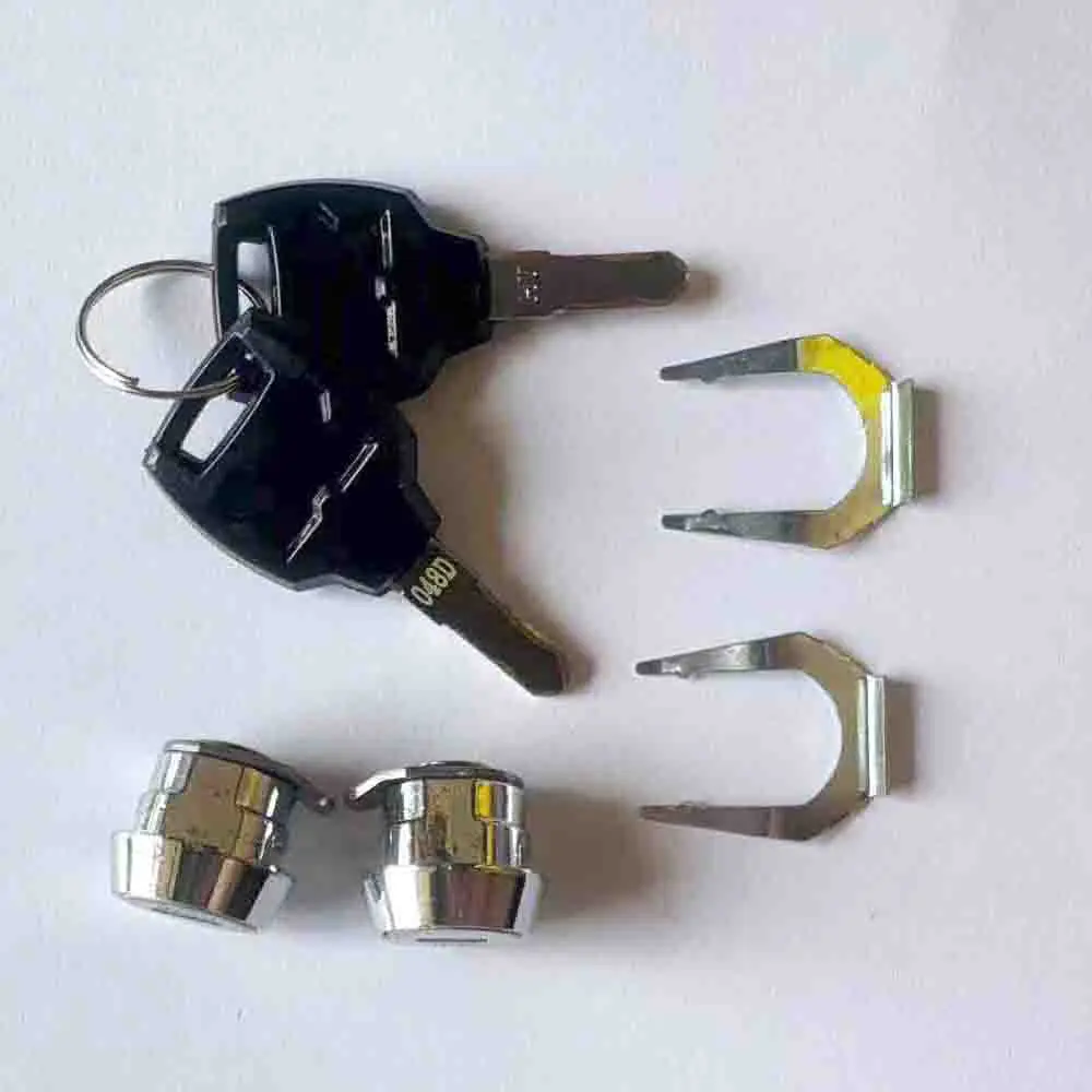 2-х ключа, штекер цилиндра с замком, универсальный для мотоцикла, верхняя коробка, чехол для ключей, багажник, ящик для хранения, аксессуары для инструментов, замена