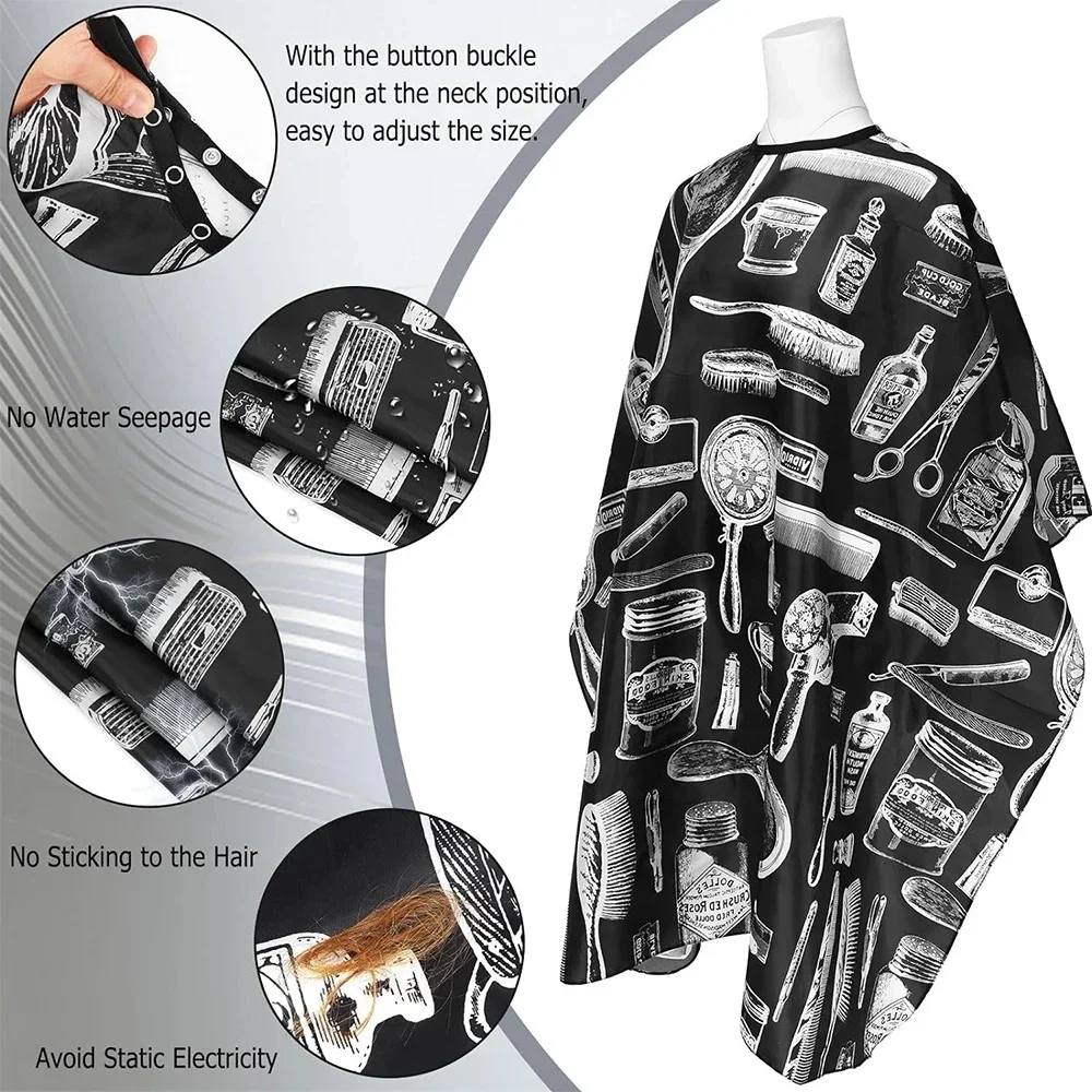 Профессиональная водонепроницаемая парикмахерская шаль, набор бумаги, нейлоновая одежда для парикмахерских, изолятор для нарезанных волос, инструмент для окрашивания волос
