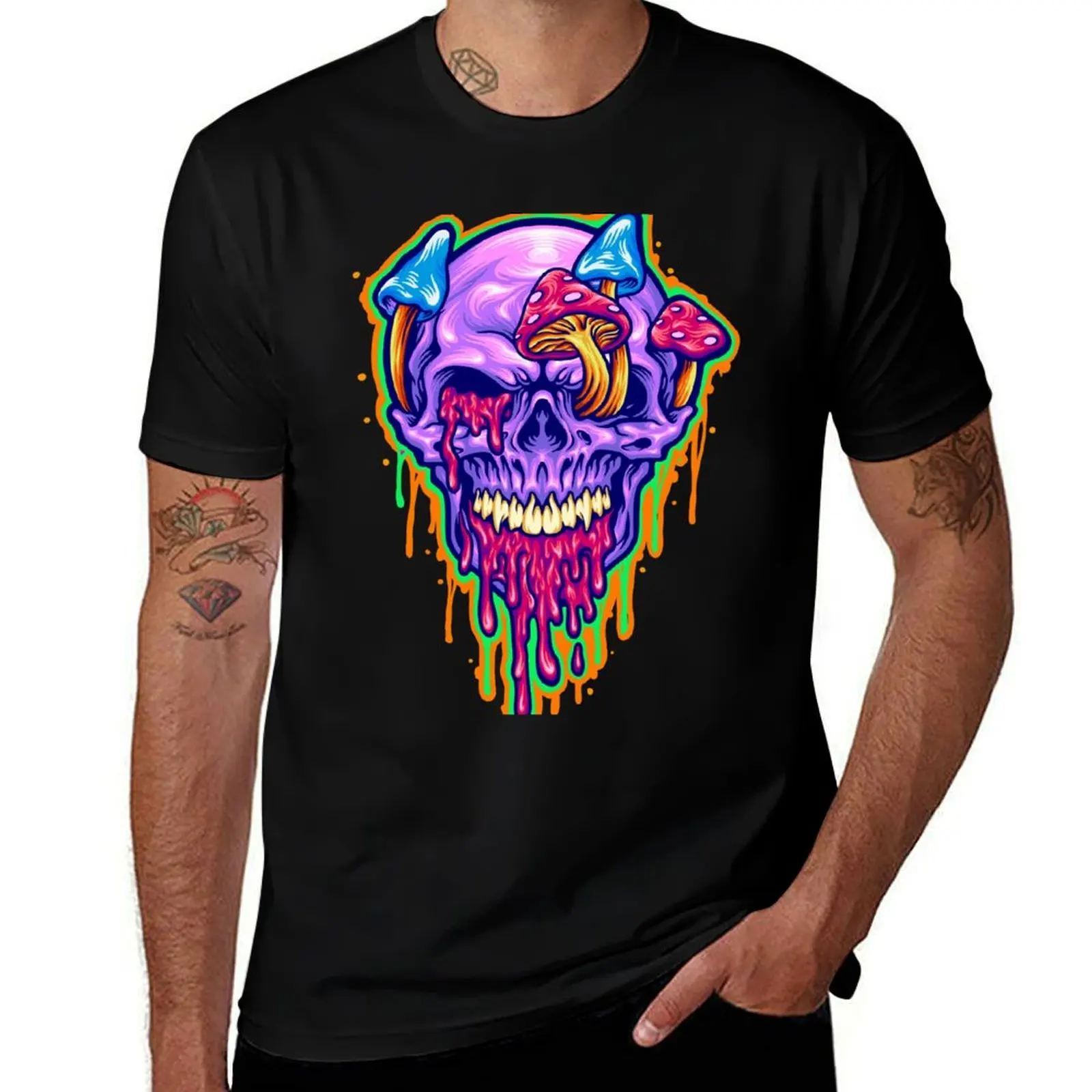 

Melting Mushroom Skull T-Shirt essential t shirt t shirts designer T-Shirt