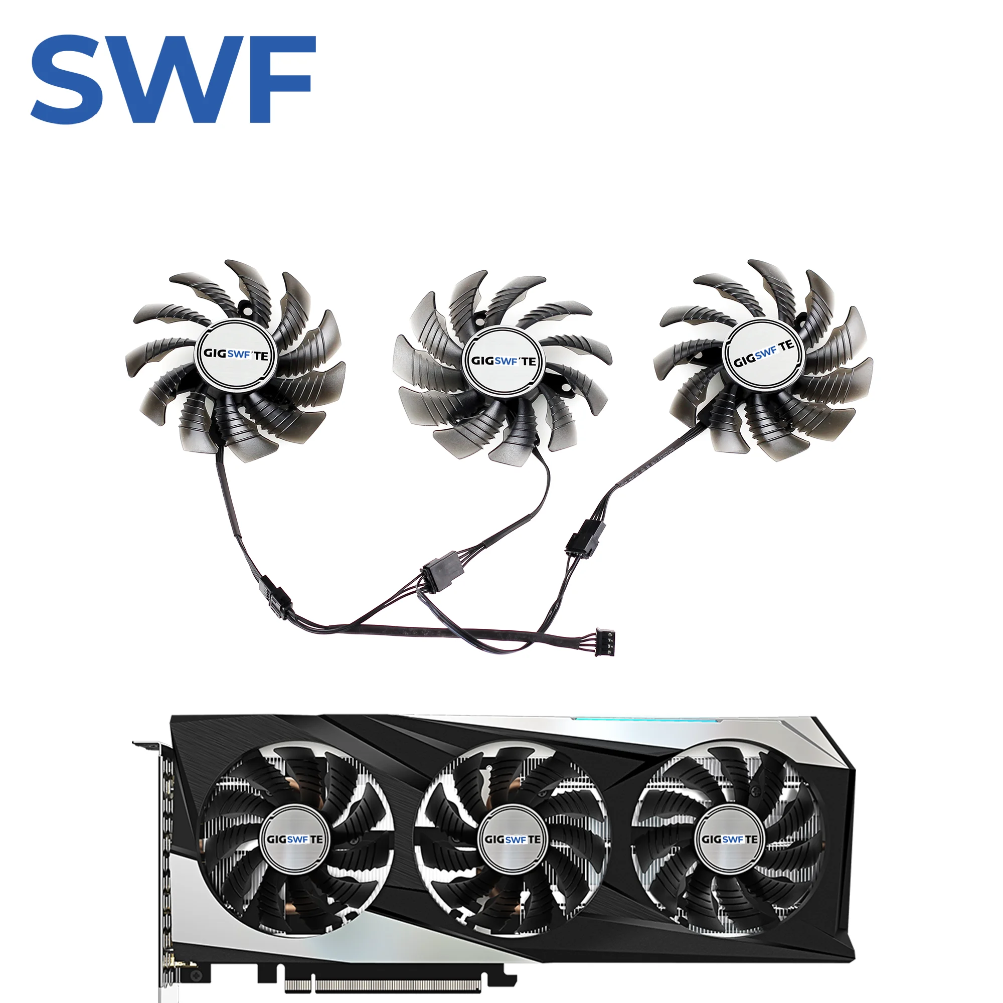 T128010SU RTX 3060 Cooling Fan For Gigabyte GTX 3060 3070 Ti RX 6500 6600 XT GAMING OC Video Card Cooler Fan PLD08010S12HH