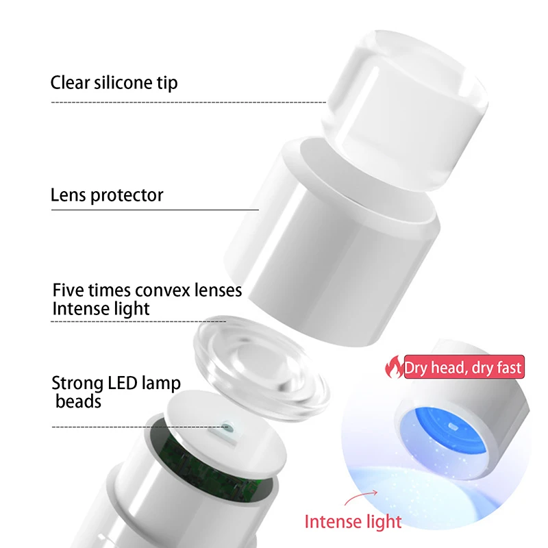 ポータブルネイルドライヤーとサポート,高速硬化ジェルネイルポリッシュ
