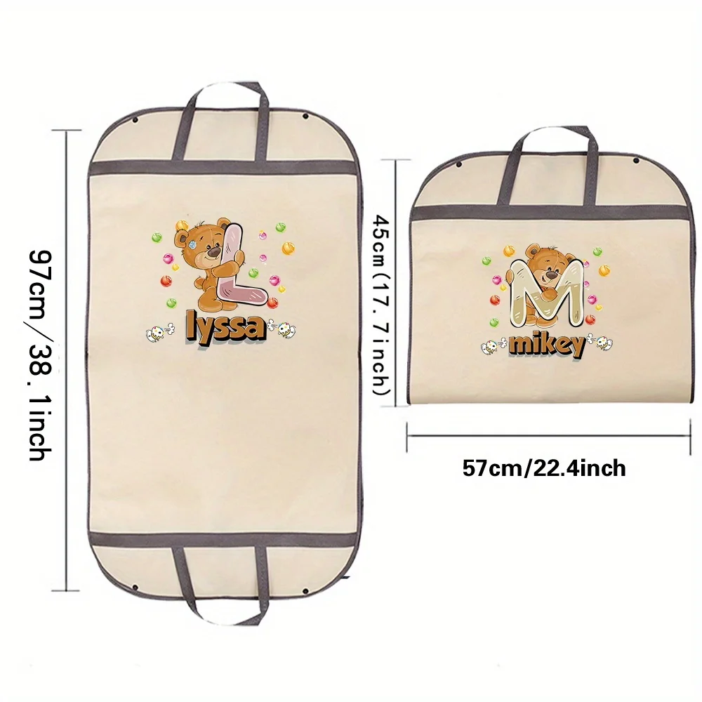 Personalized Customized Name Clothing Dust Cover Suit Coat Storage Bag Custom Products Wardrobe Hanging Organizing Bags