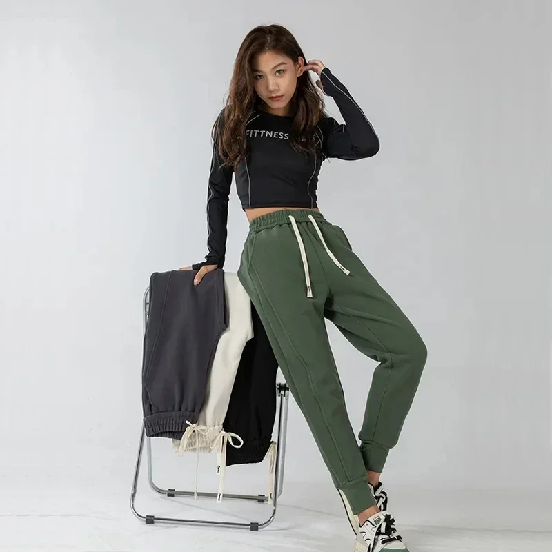 New Waistband Sports Pants Trendy Loose Jogging Pants Slim Trendy Leggings Casual Pants For Women