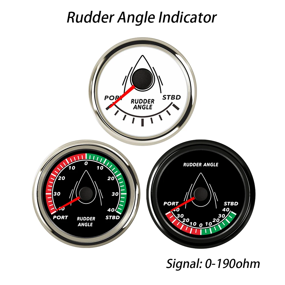 

Лодка 52 мм 85 мм Индикатор угла руля 0-190ом сигнал с красной подсветкой для корабля яхты Универсальный 9-32 В