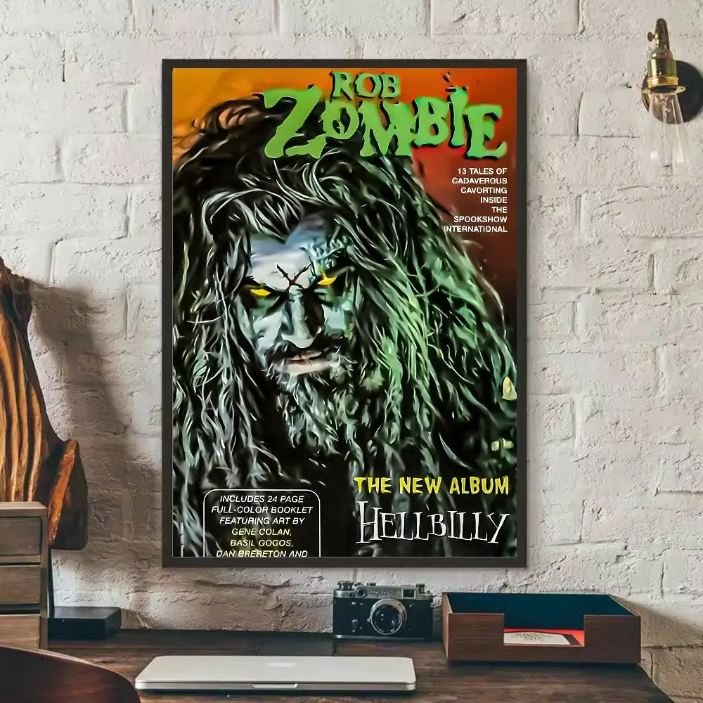 ملصق R-Rob Z-Zombie الكلاسيكي عالي الدقة على الحائط اللاصق المقاوم للماء وغرفة المعيشة المنزلية وغرفة النوم والديكور الجمالي