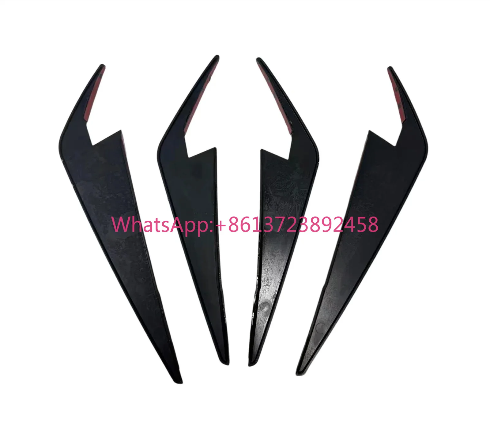 Front Bumper Air Wind Knife Splitter 4Pcs Set for BMW I3 2022+ Car Front Side Vent Fin Exterior Modification Accessories