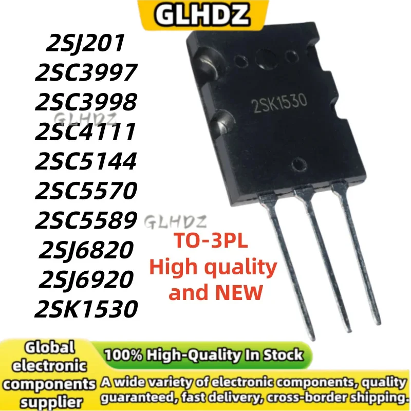 5PCS/LOT 2SJ201 2SC3997 2SC3998 2SC4111 2SC5144 2SC5570 2SC5589 2SJ6820 2SJ6920 2SK1530 TO-264 In the warehouse