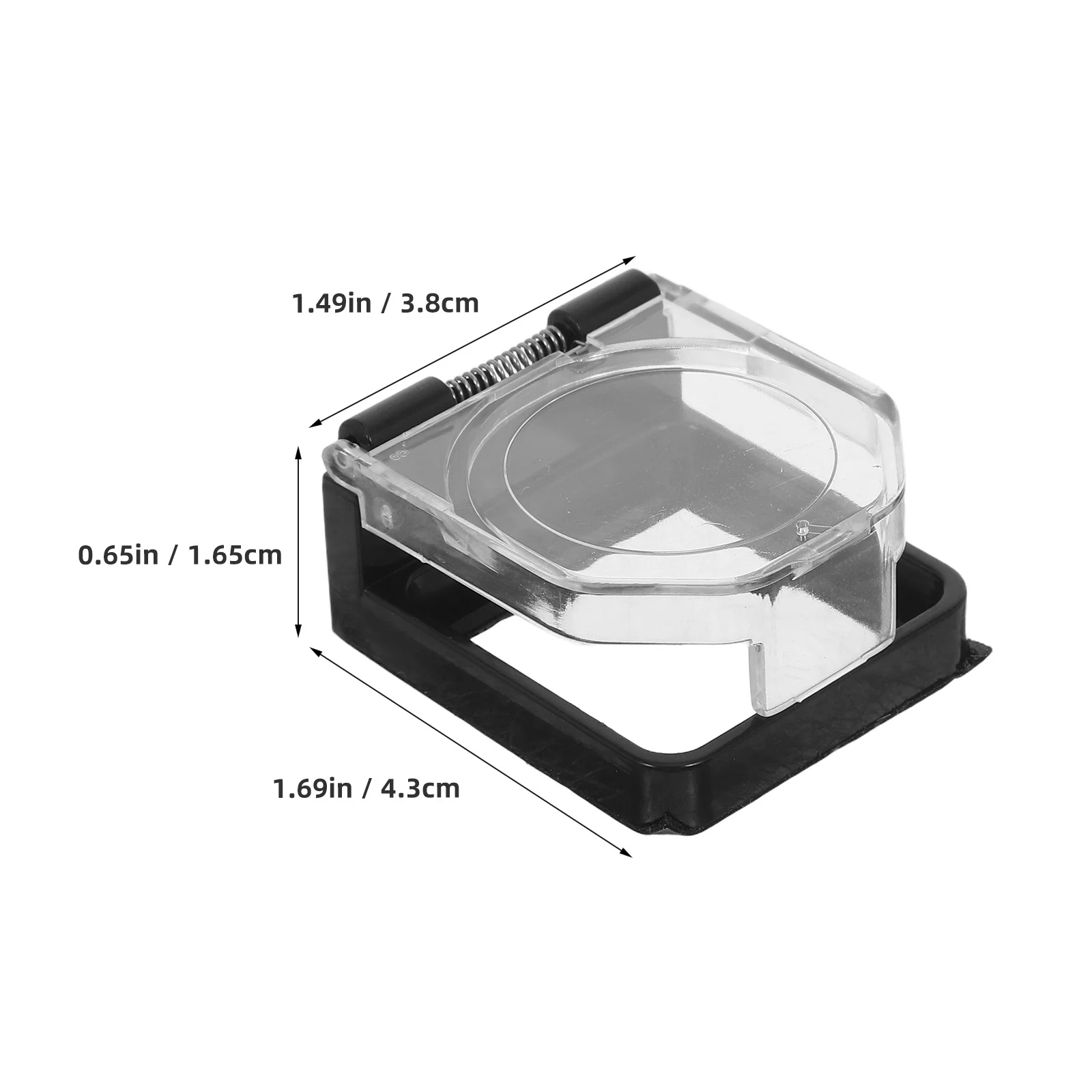 2 قطعة مفتاح الطاقة الغطاء الواقي مربع لاصق ذاتية اللصق Springloaded زر حامي لبدء تشغيل محرك السيارة الإشعال #5