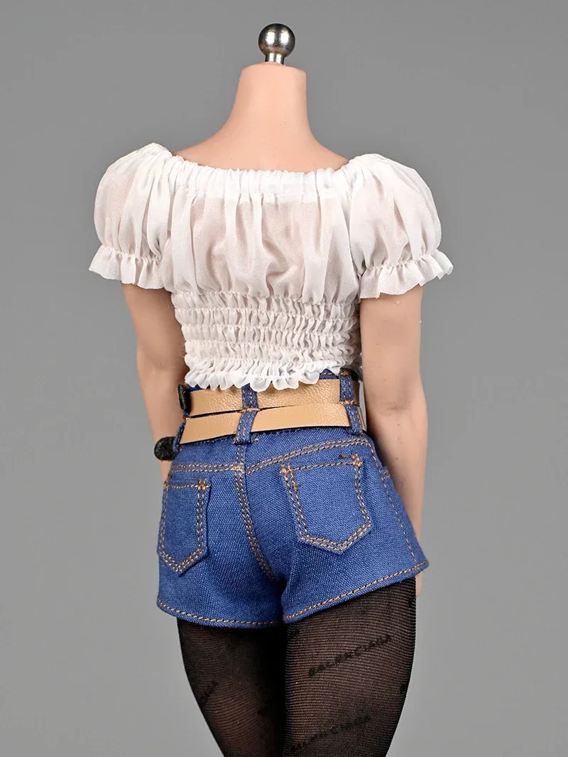 Tersedia Pakaian Tentara Celana Pendek Pinggang Tinggi Berlapis Ganda Wanita Skala 1/6 untuk Aksesori Model Tubuh Figur Aksi 12 Inci