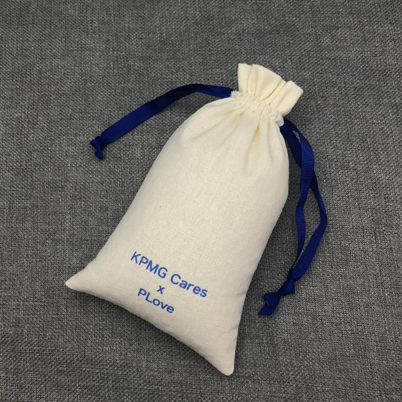 50PCS Linen Gift Bags Packing Jewelry Cosmetic Wedding Party Candy Reusable Sachet Storage Drawstring Pouches Print Logo Custom