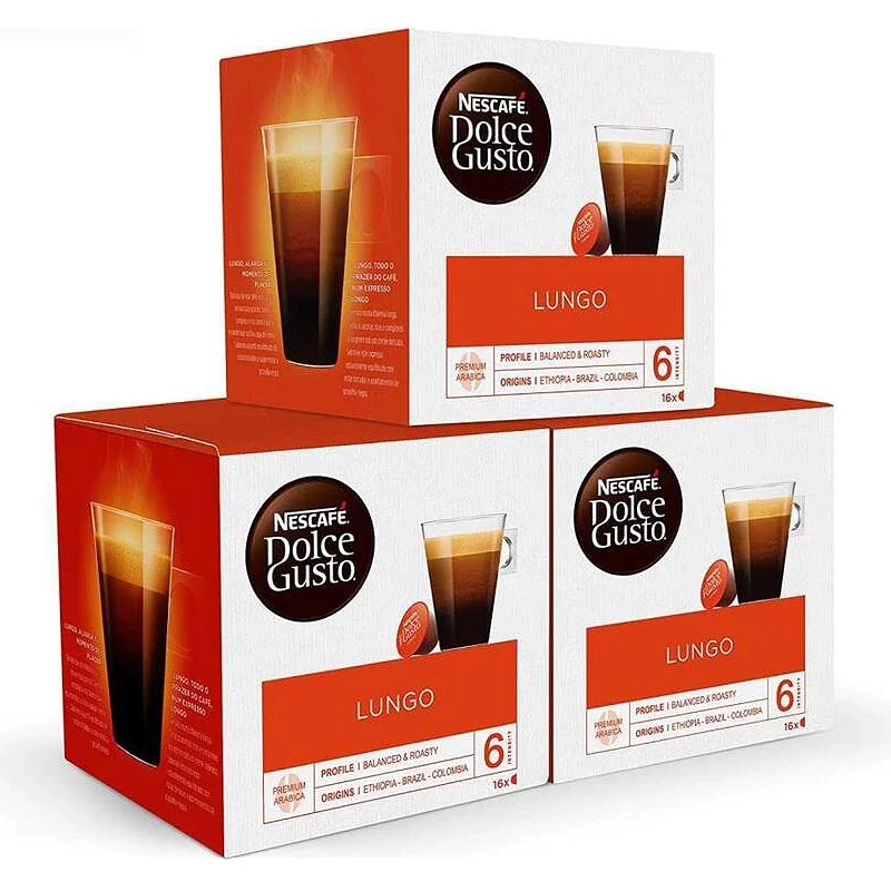 Café Lungo Pack 48 cápsulas Dolce Gusto 12423325X3 Raíz Inicio Dolce Gusto Dolce Gusto Nescafé dolce