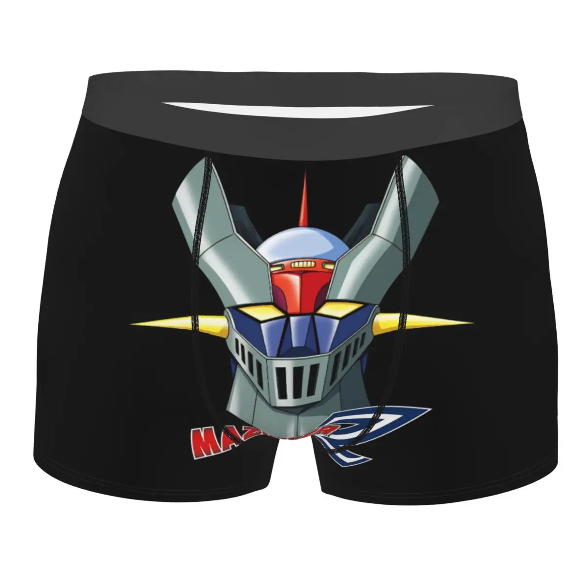 Custom Mazinger Z Anime Underwear Men Stretch UFO Robot Grendizer   Boxer Briefs