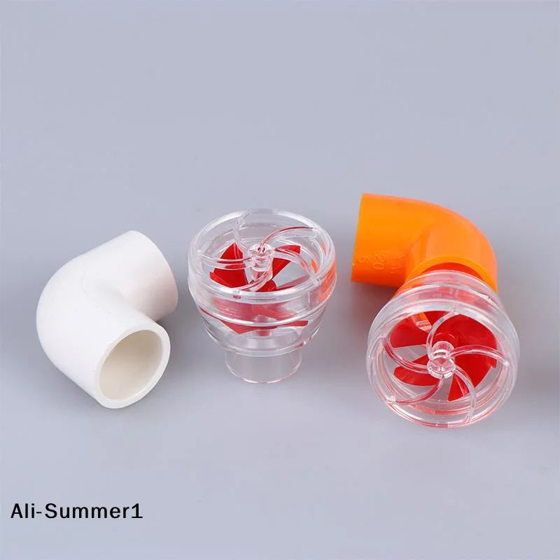 【E】20mm Fish Tank Auto-Rotating 5-Blade Fan Kit Aquarium Wave Maker Rotary Pump Head Tool Fish Tank Outlet Fan Nozzle Filter