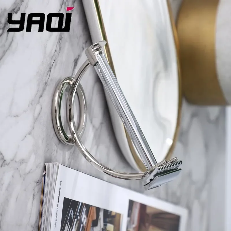 YAQI Chrome Color Mens Safety Razor Stand Holder for Straight Razors - Bathroom Accessory