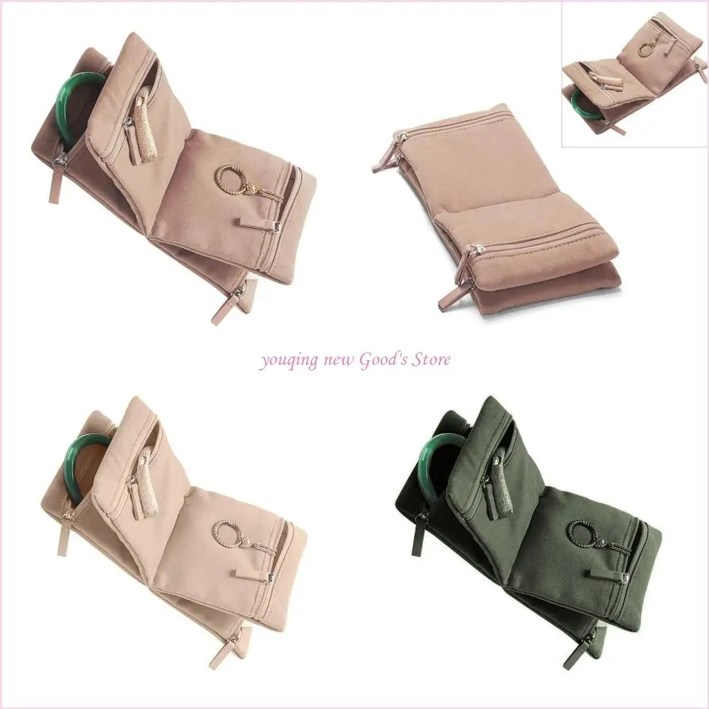 

57QA Многослойные ювелирные организаторы жесткие ювелирные организаторы сумки для женщин путешествий