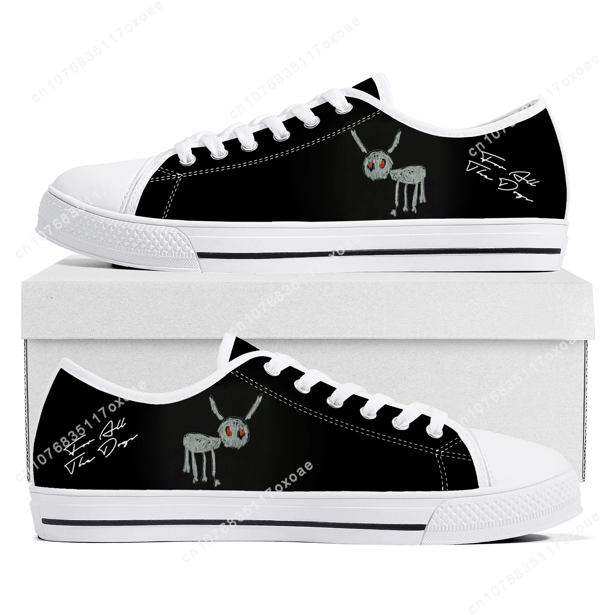 Rapper Drake Drizzy Low Top Sneakers Mens Womens Teenager High Quality Canvas Sneaker couple Casual Shoes Customize DIY Shoe
